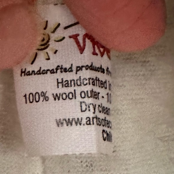 VIVE BIEN kids WOOL Sloth HAT Arts Of Equador Fleece Lined Girls Boys UNISEX - Picture 6 of 8